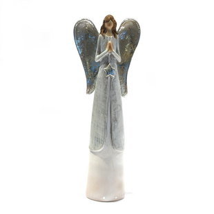 Anjel so striebornými krídlami 28cm